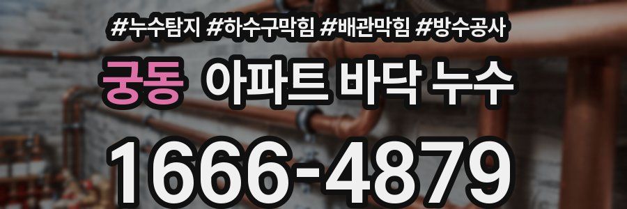 궁동 아파트 바닥 누수