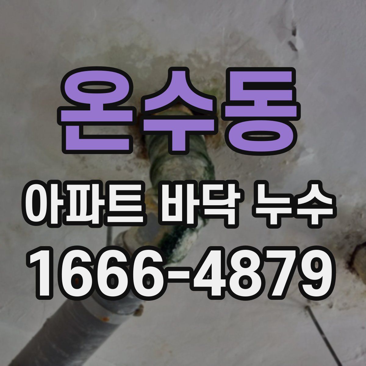 온수동 아파트 바닥 누수