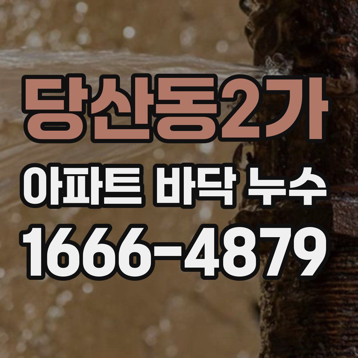 당산동2가 아파트 바닥 누수