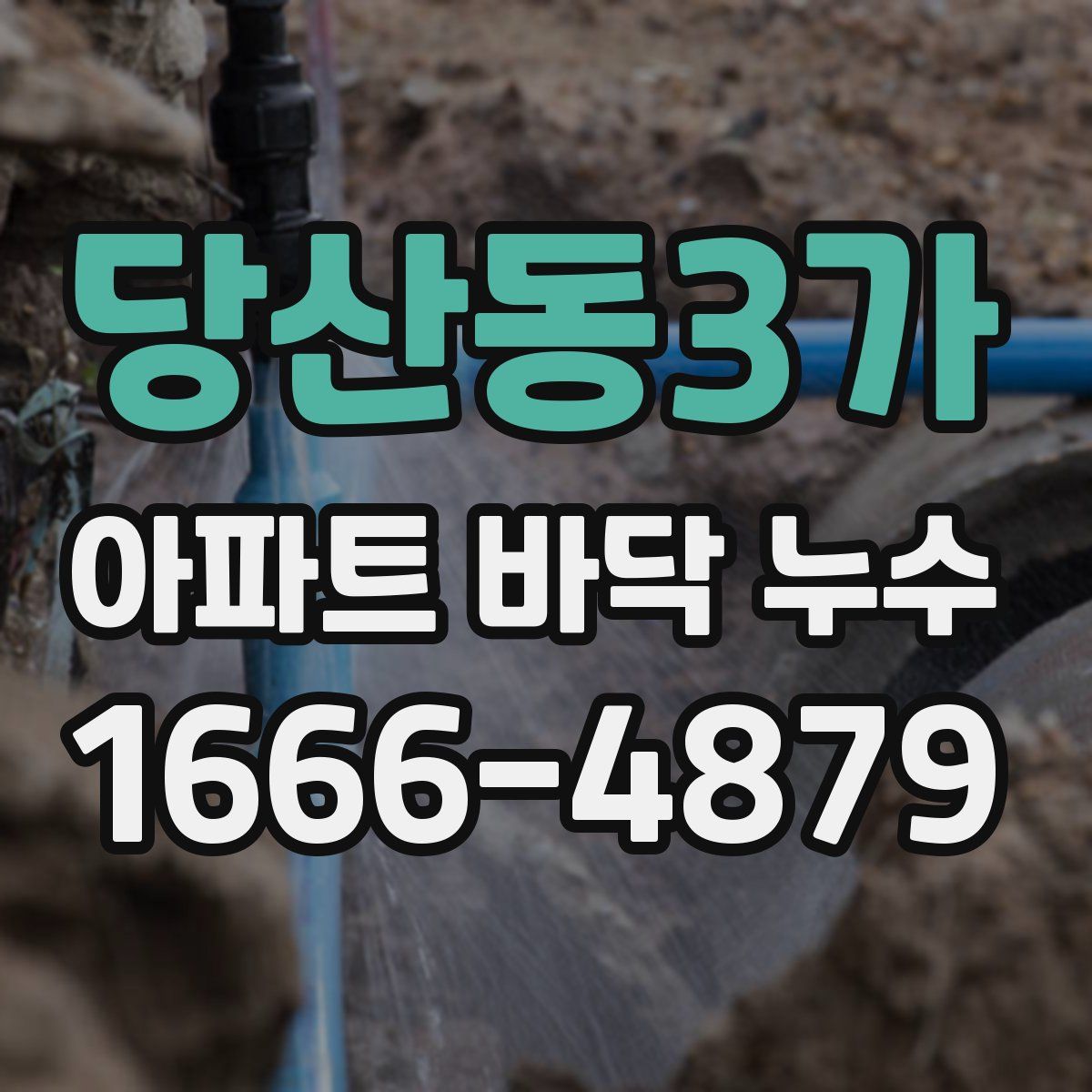 당산동3가 아파트 바닥 누수