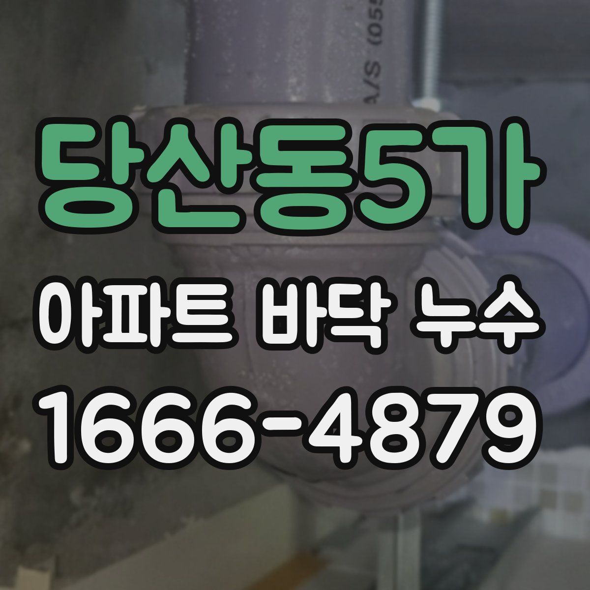 당산동5가 아파트 바닥 누수