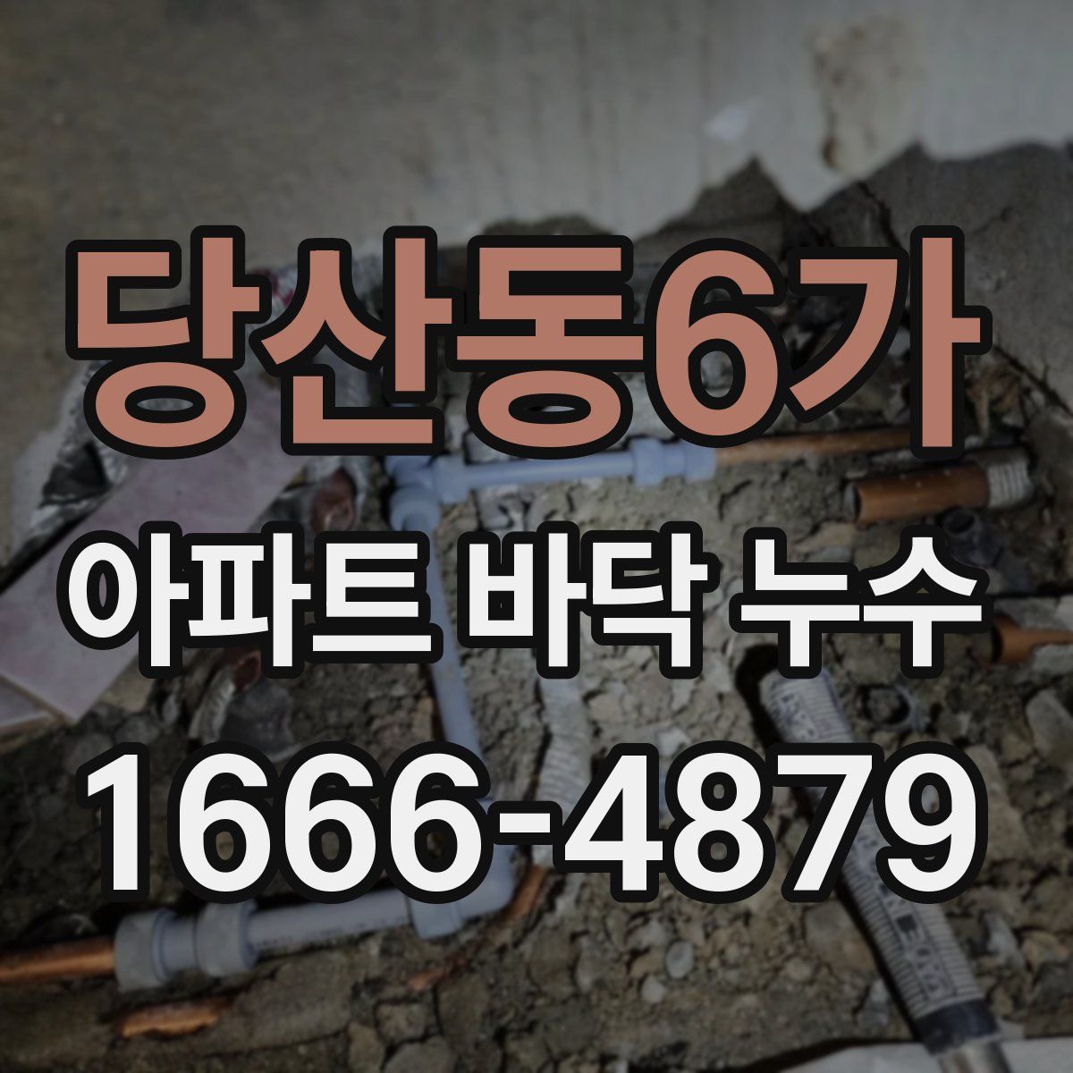 당산동6가 아파트 바닥 누수