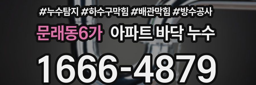 문래동6가 아파트 바닥 누수