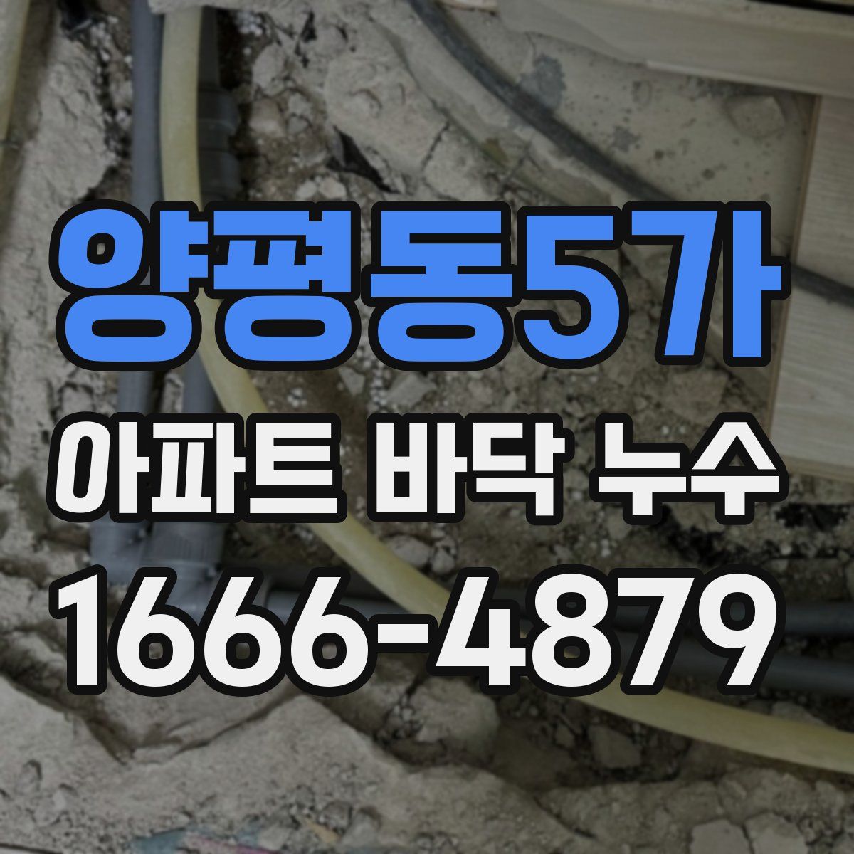 양평동5가 아파트 바닥 누수