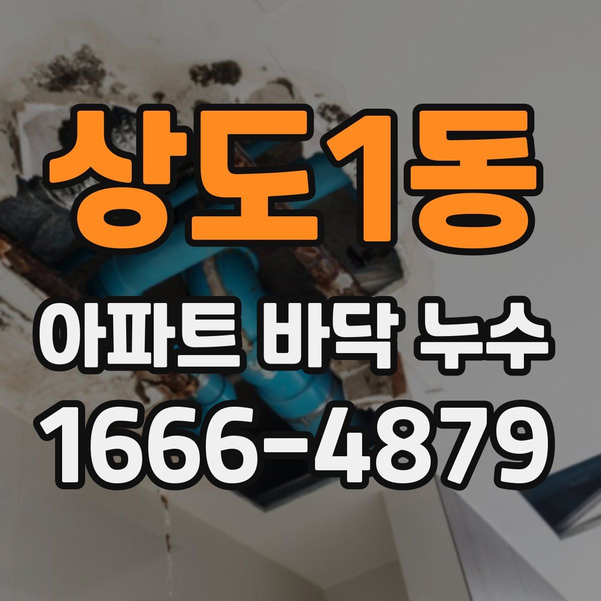 상도1동 아파트 바닥 누수