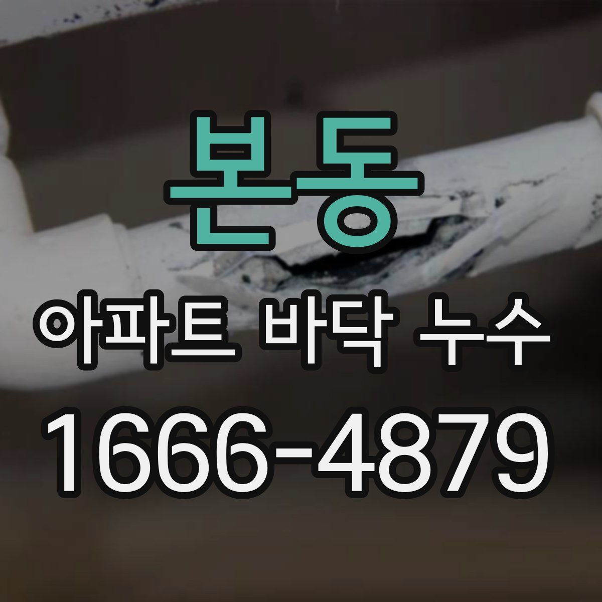 본동 아파트 바닥 누수