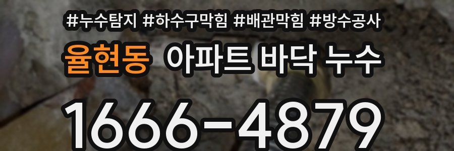 율현동 아파트 바닥 누수