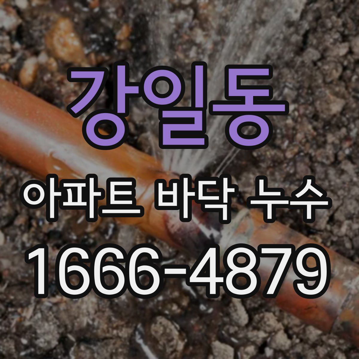 강일동 아파트 바닥 누수