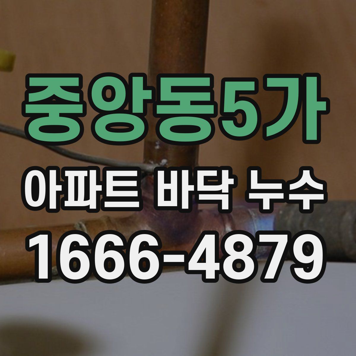 중앙동5가 아파트 바닥 누수