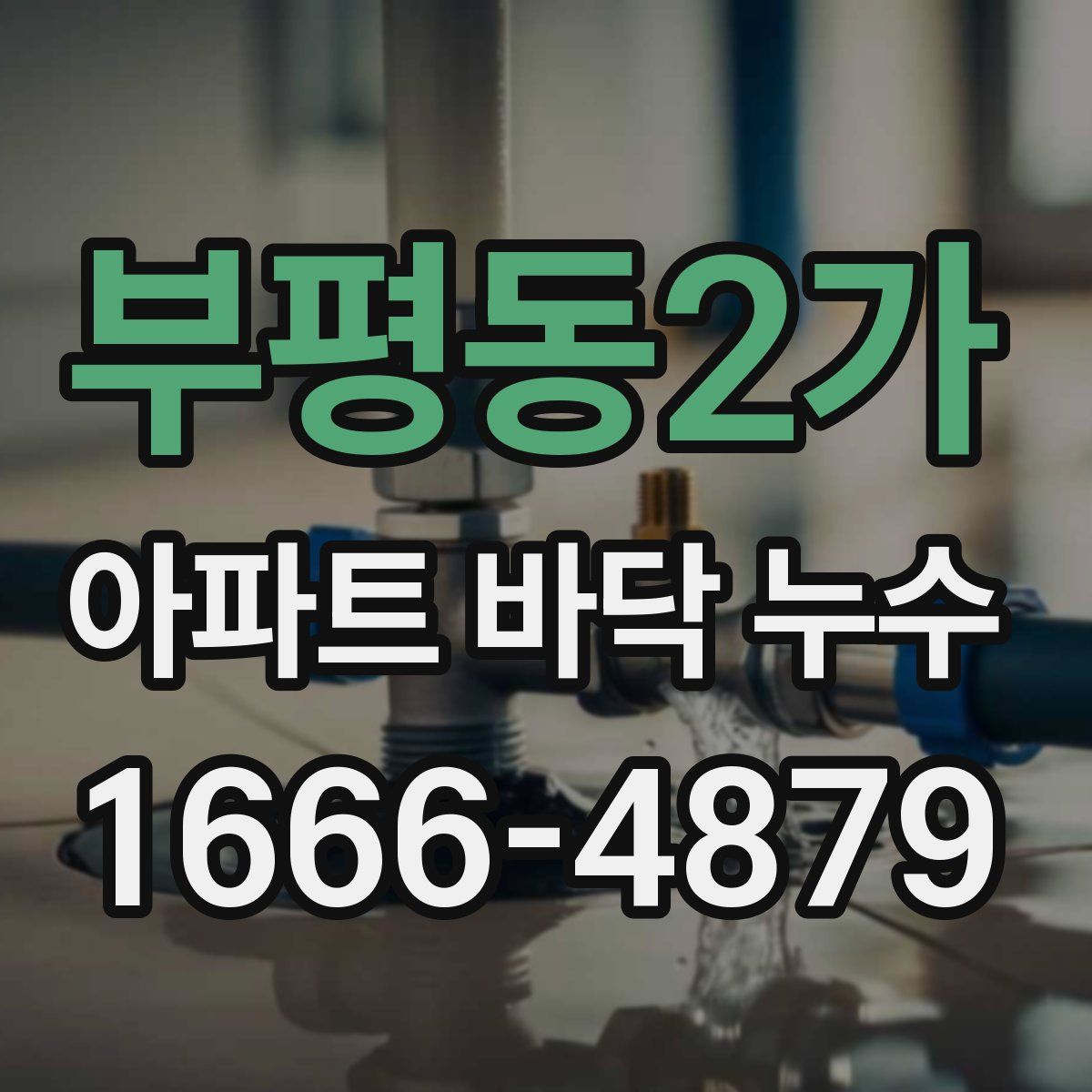 부평동2가 아파트 바닥 누수