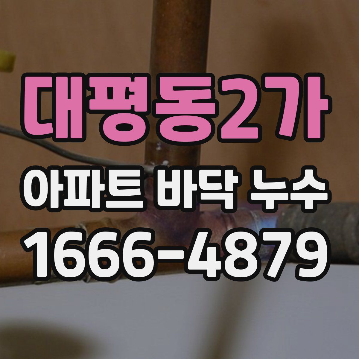 대평동2가 아파트 바닥 누수