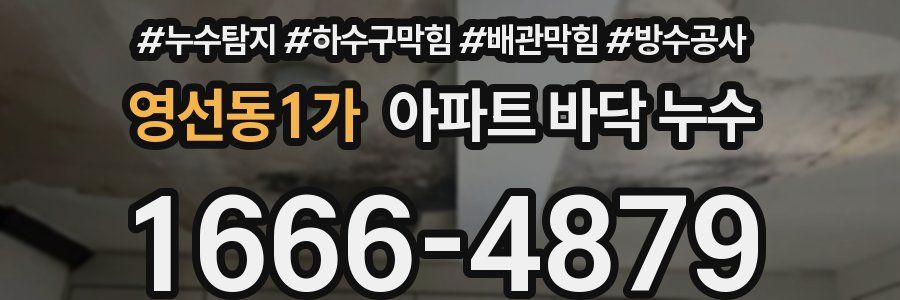 영선동1가 아파트 바닥 누수