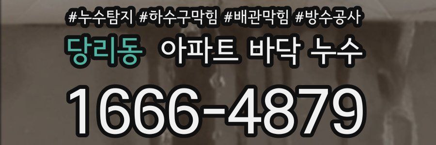 당리동 아파트 바닥 누수