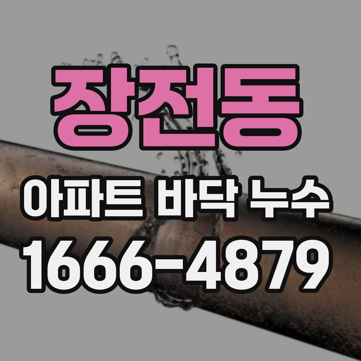 장전동 아파트 바닥 누수