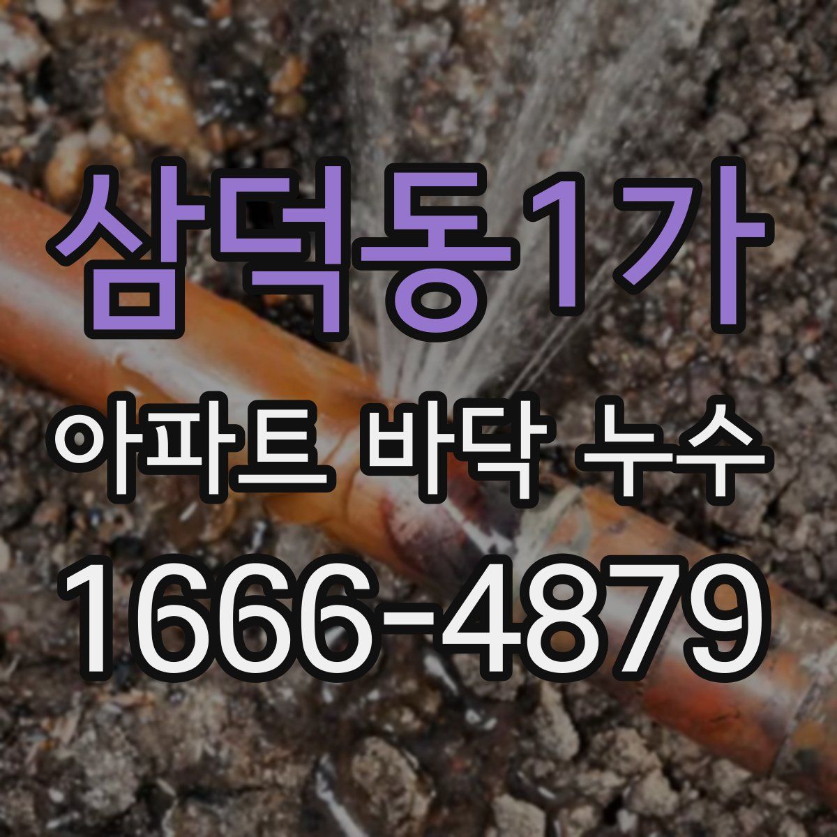 삼덕동1가 아파트 바닥 누수