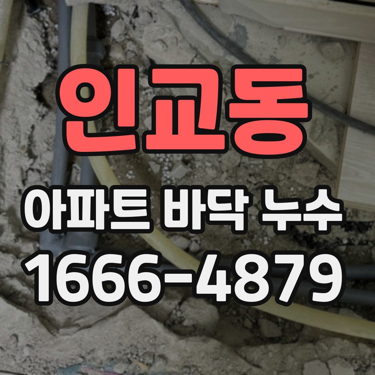 인교동 아파트 바닥 누수
