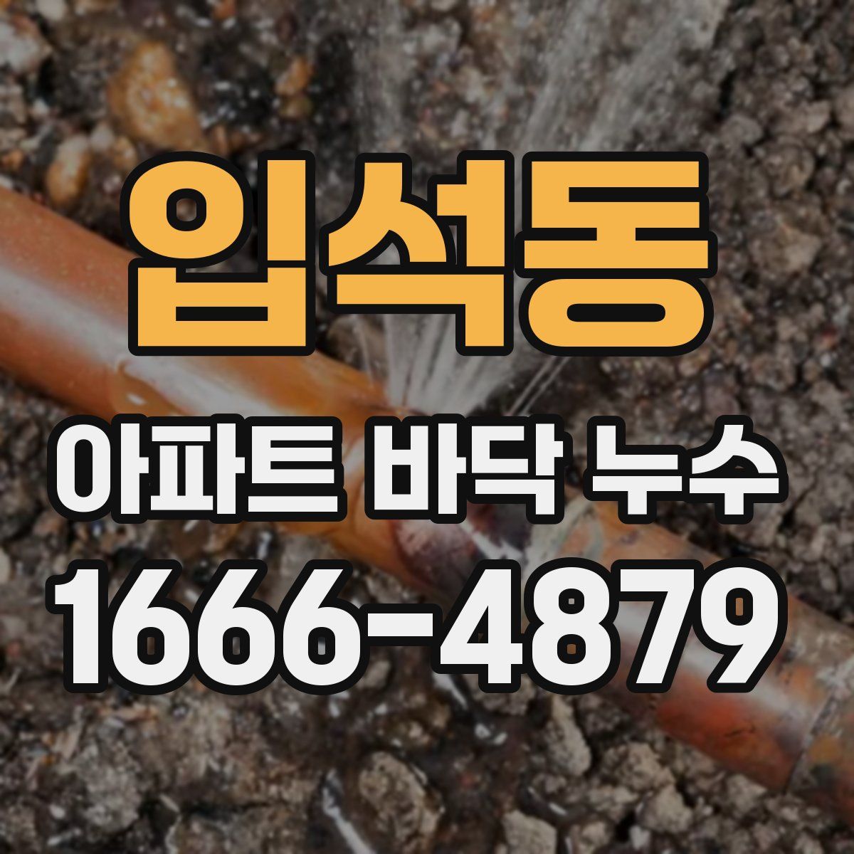 입석동 아파트 바닥 누수
