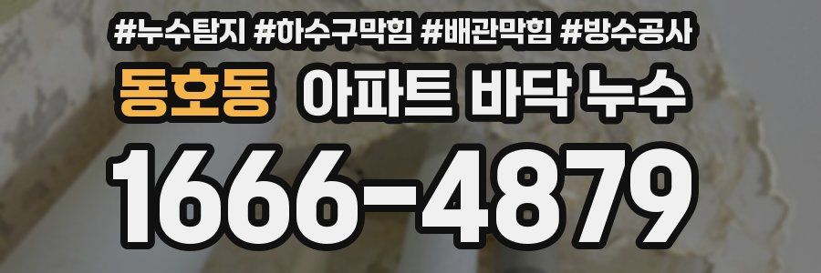 동호동 아파트 바닥 누수