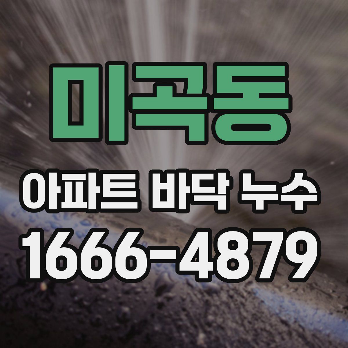미곡동 아파트 바닥 누수