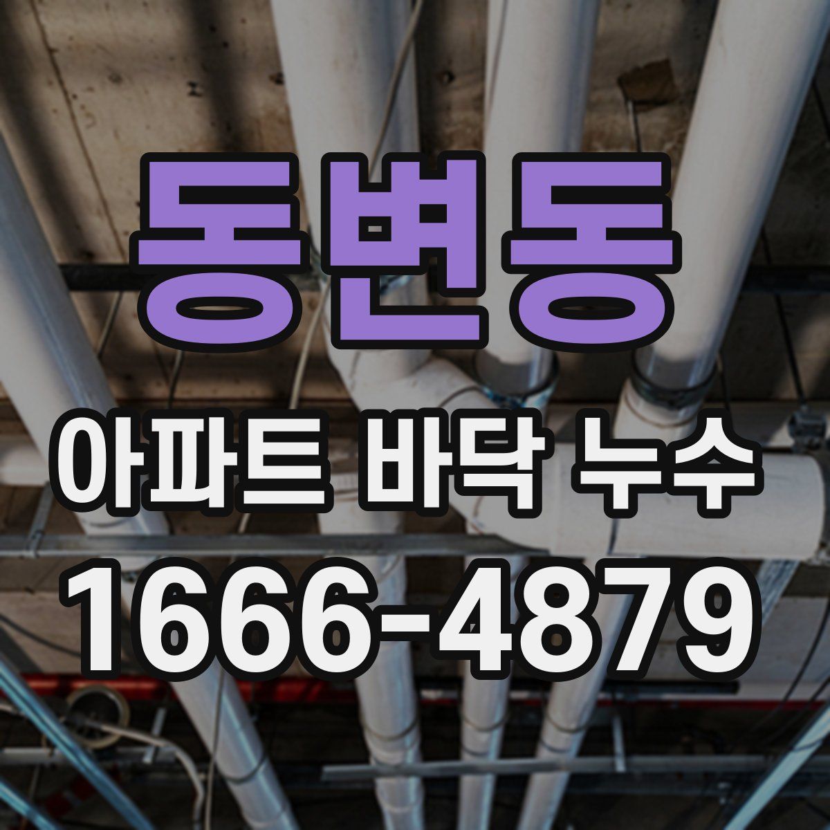 동변동 아파트 바닥 누수