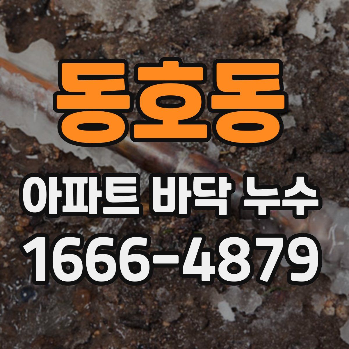 동호동 아파트 바닥 누수