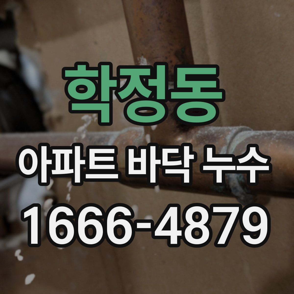 학정동 아파트 바닥 누수