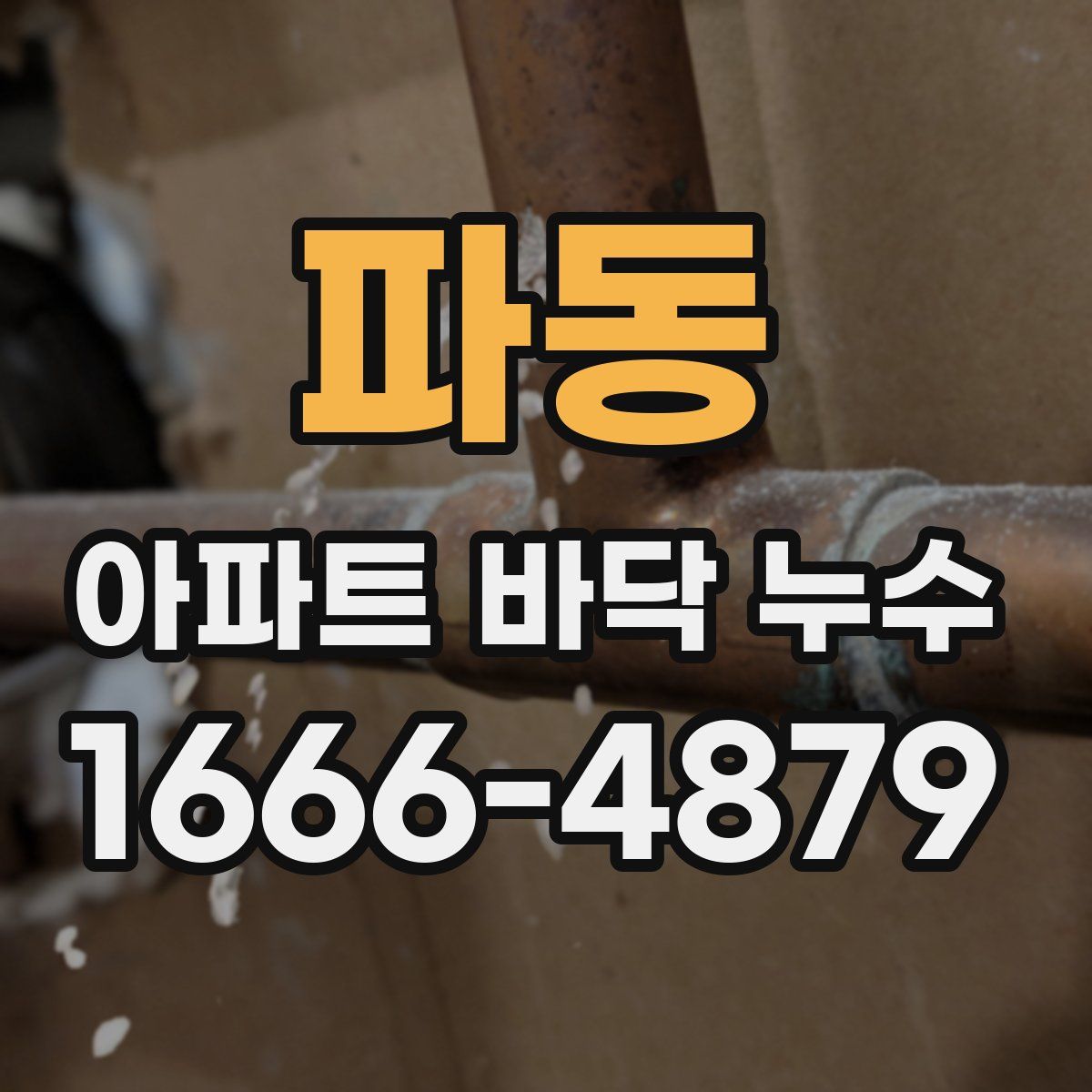 파동 아파트 바닥 누수