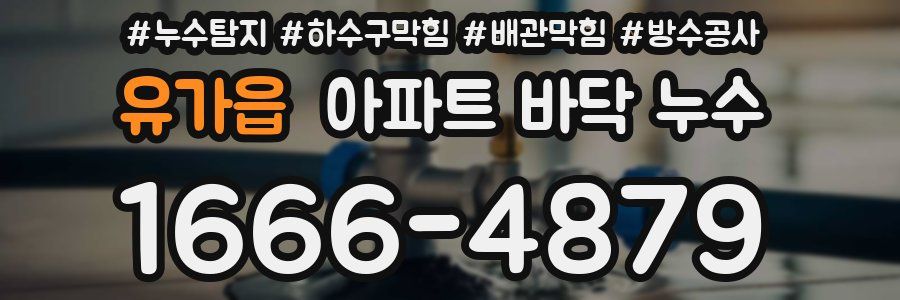 유가읍 아파트 바닥 누수