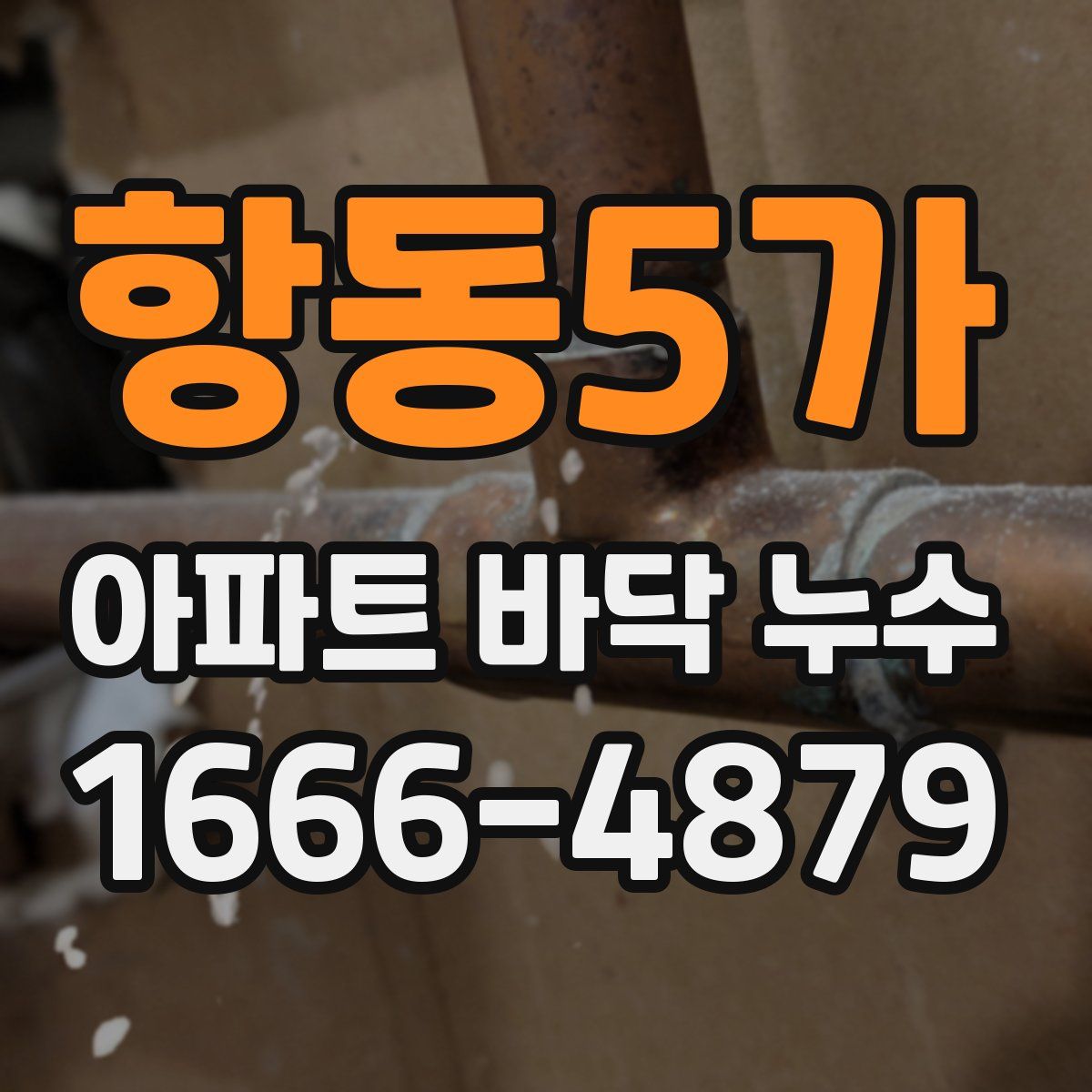 항동5가 아파트 바닥 누수