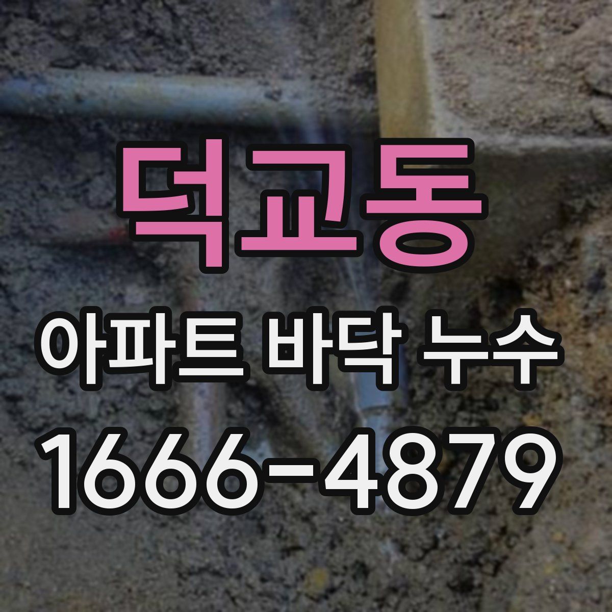 덕교동 아파트 바닥 누수