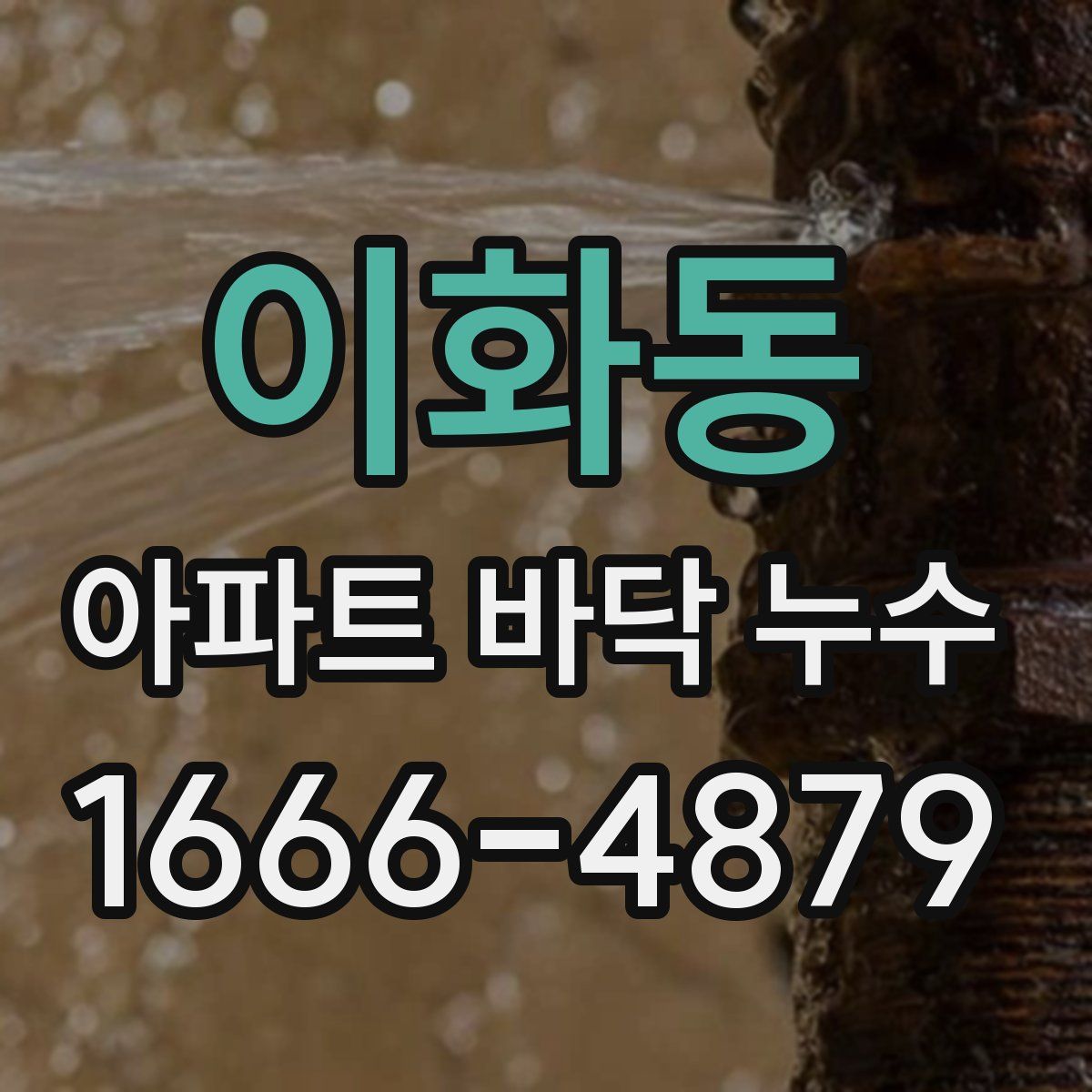 이화동 아파트 바닥 누수