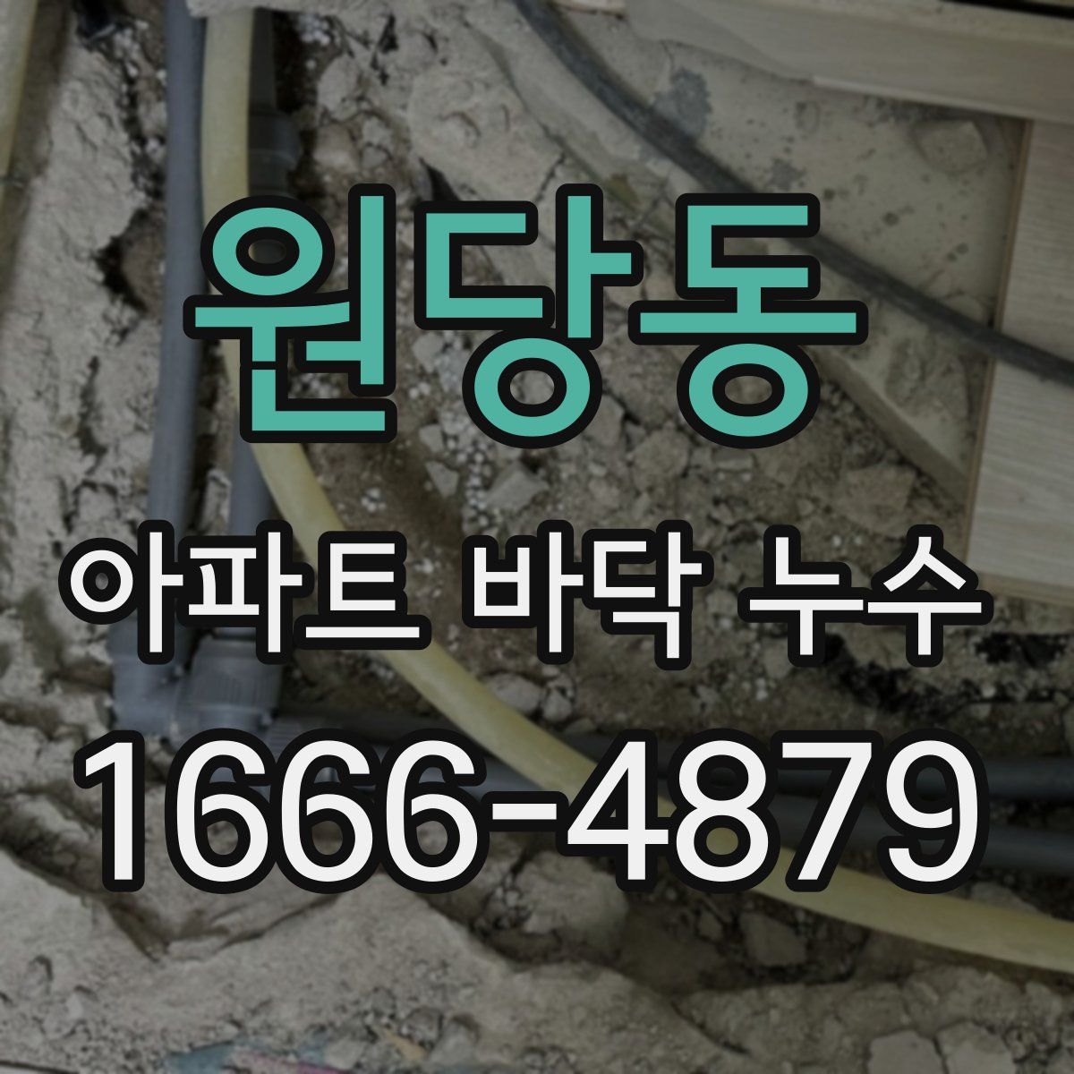 원당동 아파트 바닥 누수
