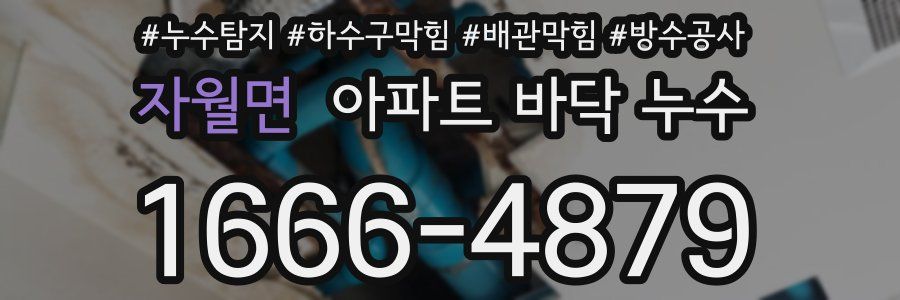 자월면 아파트 바닥 누수