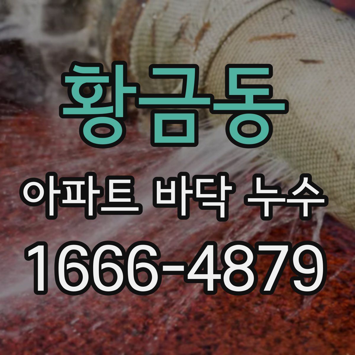 황금동 아파트 바닥 누수