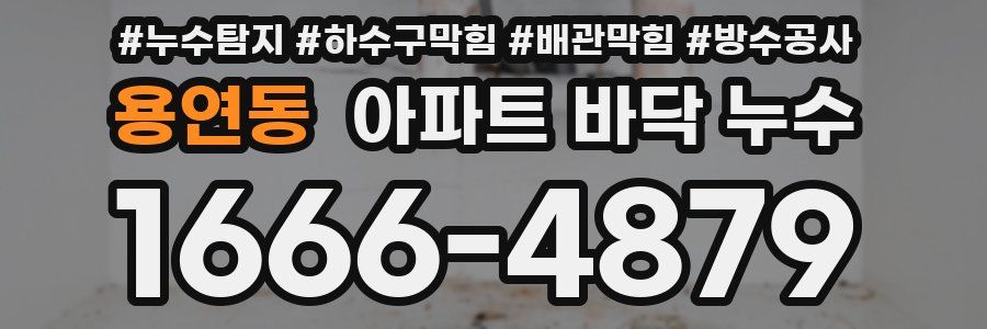 용연동 아파트 바닥 누수
