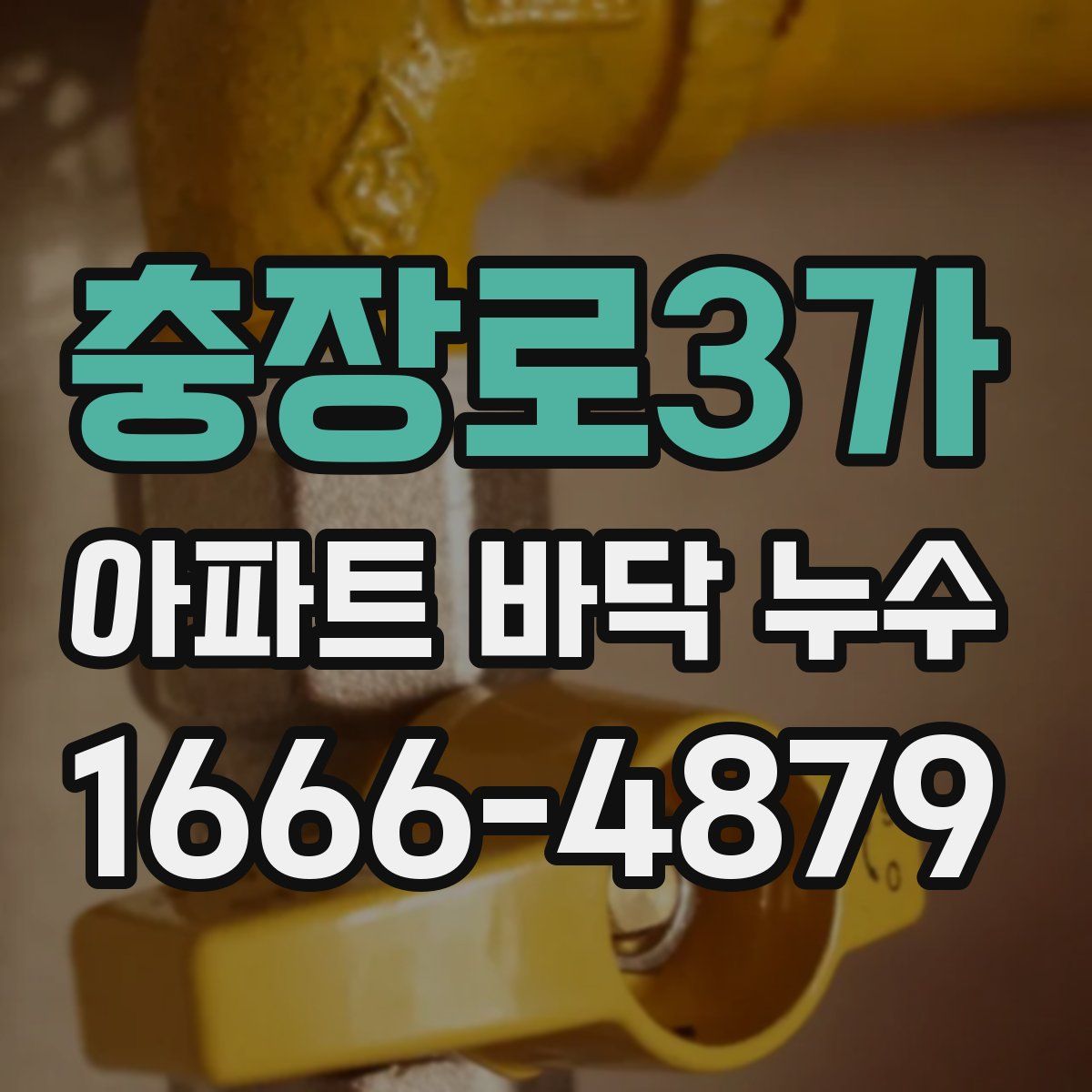 충장로3가 아파트 바닥 누수