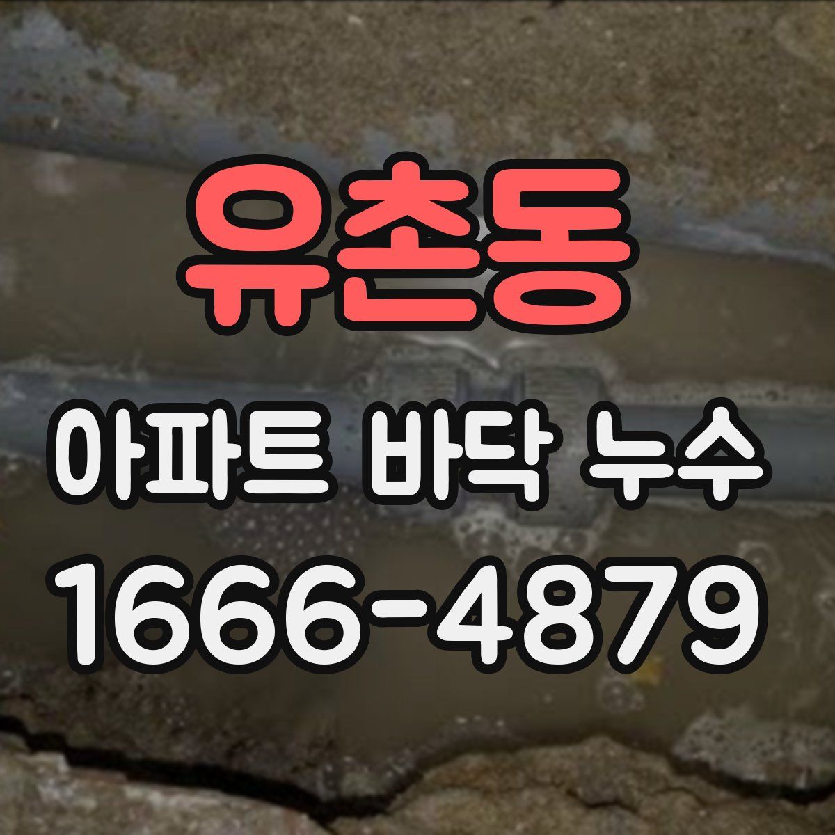 유촌동 아파트 바닥 누수