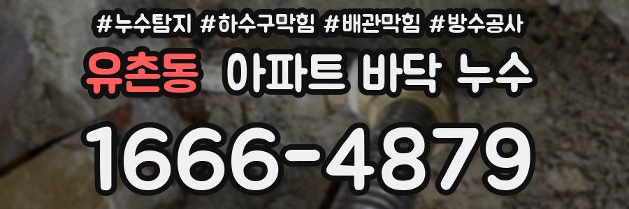 유촌동 아파트 바닥 누수