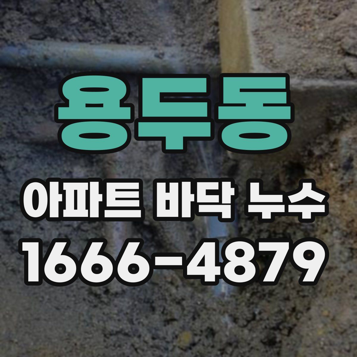 용두동 아파트 바닥 누수