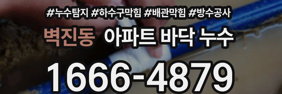 벽진동 아파트 바닥 누수