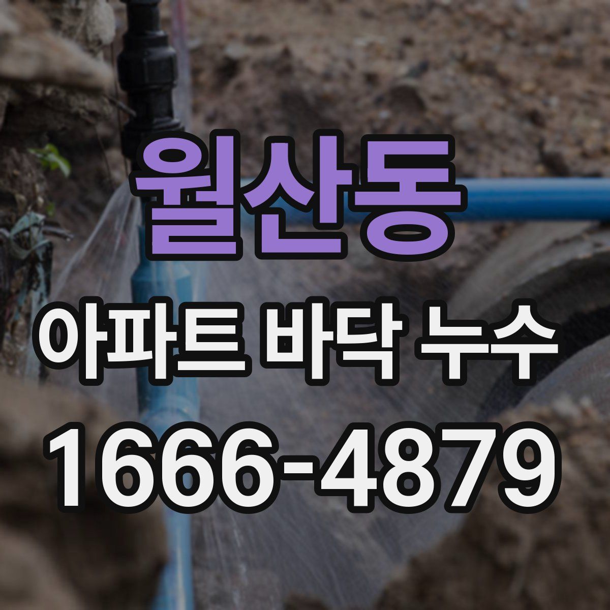 월산동 아파트 바닥 누수