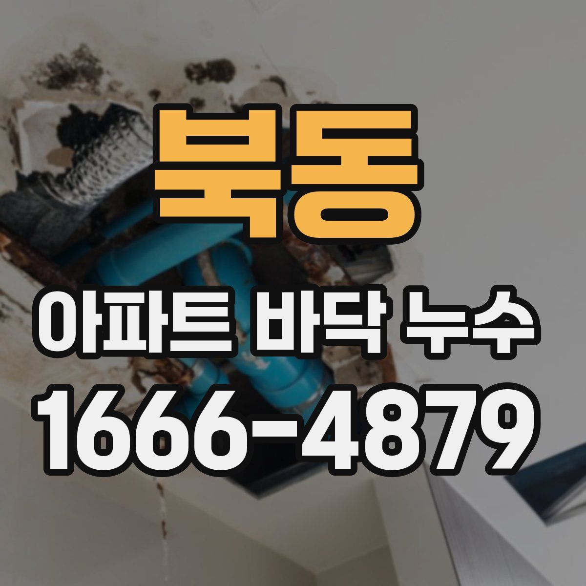 북동 아파트 바닥 누수
