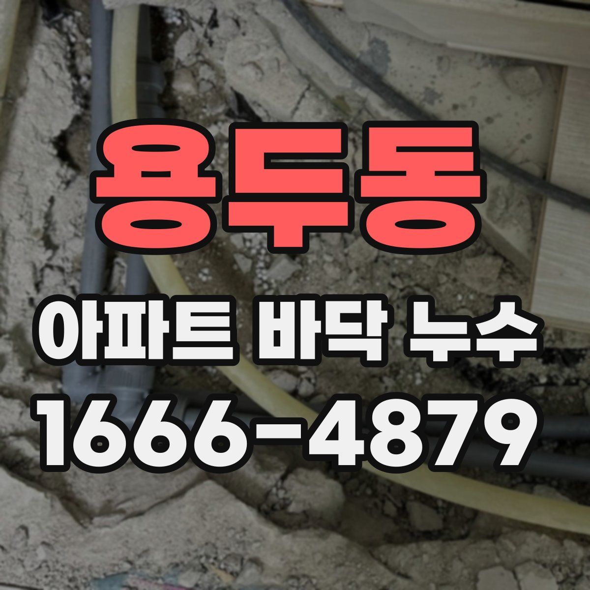 용두동 아파트 바닥 누수