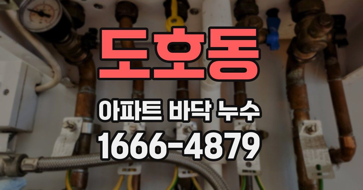 도호동 아파트 바닥 누수
