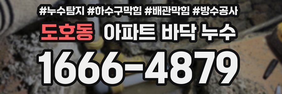 도호동 아파트 바닥 누수
