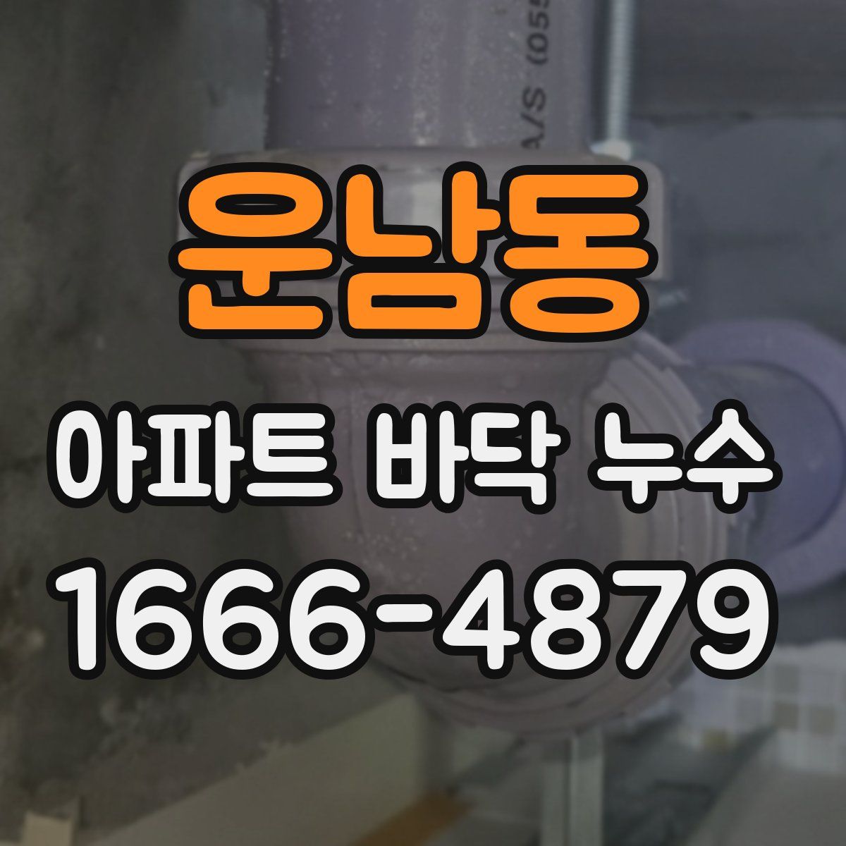 운남동 아파트 바닥 누수