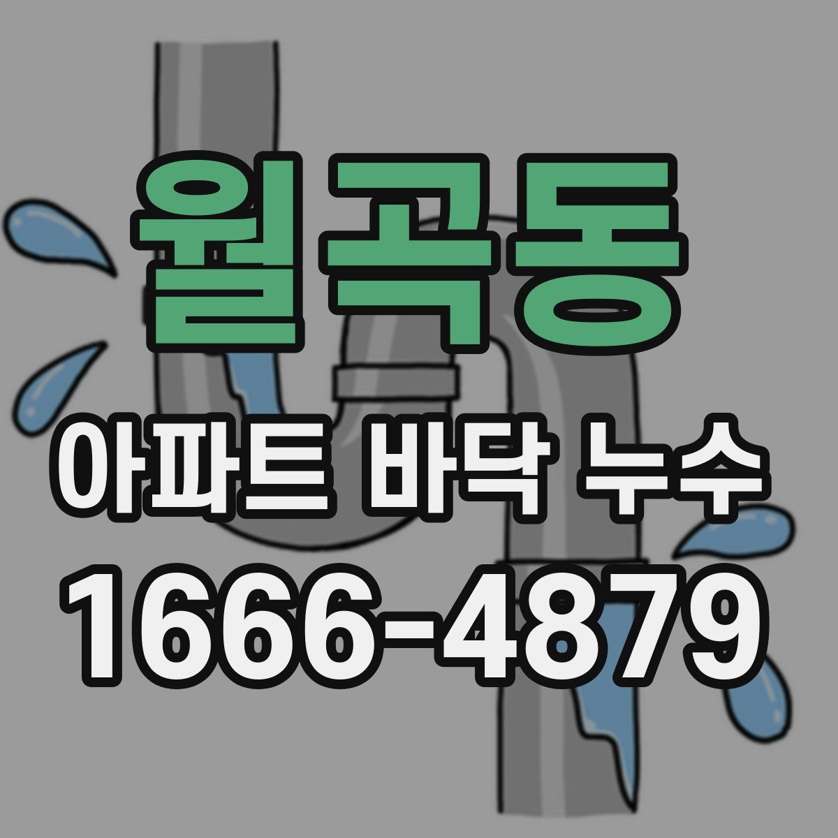 월곡동 아파트 바닥 누수