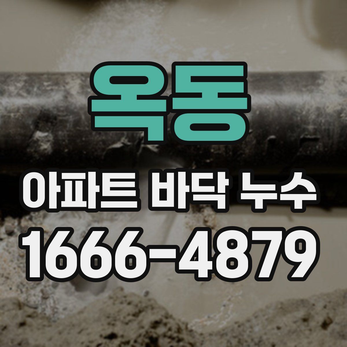 옥동 아파트 바닥 누수