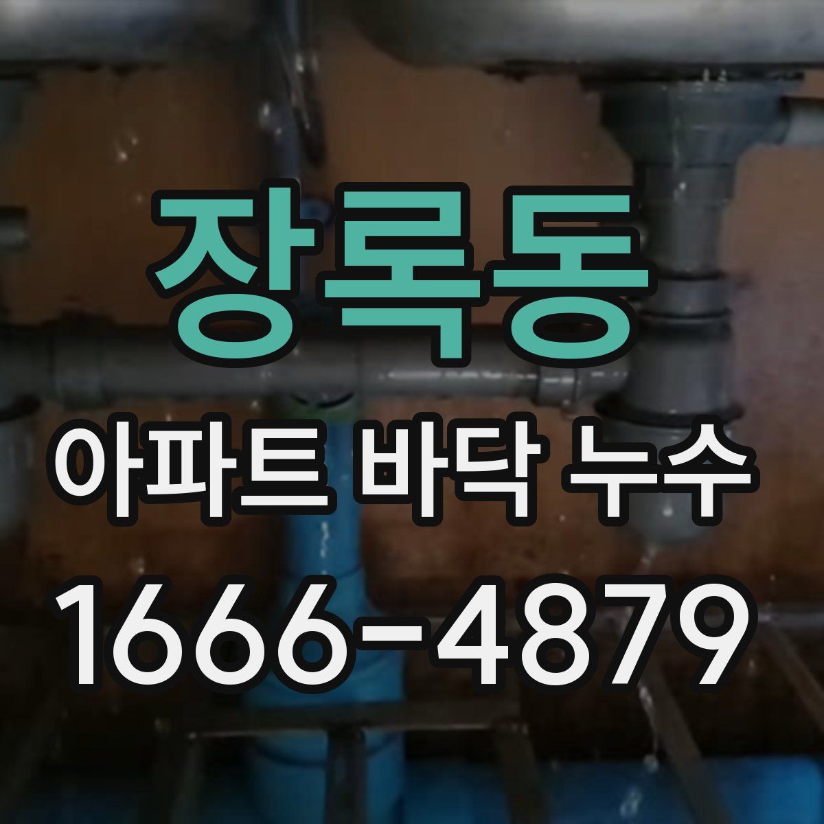 장록동 아파트 바닥 누수