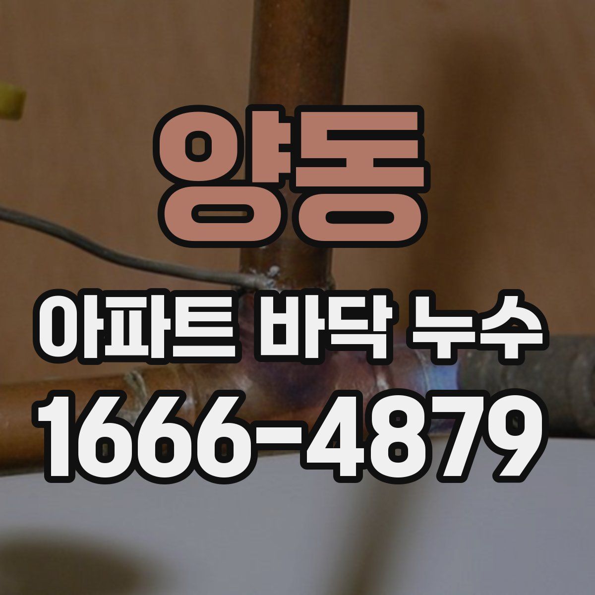 양동 아파트 바닥 누수